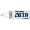 Image de Marqueur - PENTEL - 100W PL - Indélébile - Pointe Large - Blanc