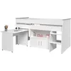 Image de Lit Combiné Enfant Zola - Blanc - 90x200 Cm - Sommier Inclus