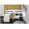 Image de Lit combiné - reverse - blanc - l 206 x p 113 x h 110 cm 2270COMB