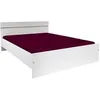 Image de Boston Lit Adulte Contemporain - Décor Blanc - L 140 X L 190 Cm