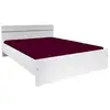 Image de Lit adulte parisot boston 140 x 190 cm blanc avec tete de lit 3023L140