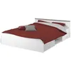 Image de PARISOT Lit adulte contemporain blanc mat - l 140 x L 200 cm - ZODIAC