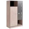 Image de PARISOT Armoire Fabien avec 1 tringle et 3 étagères réalisée en aggloméré.