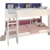 Image de PARISOT Lit superposé enfant contemporain blanc megève - Sommiers inclus - l 90 x L 200 cm - JIM