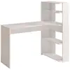 Image de Bureau d'angle parisot june blanc l 122 cm 1 plateau 2 tablettes 7419BURE
