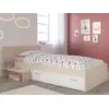 Image de Lit enfant iplia - 1 tiroir - 90 x 190 cm - chêne et blanc 2498LITM-SUCD