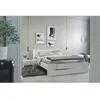 Image de PARISOT Lit adulte - Contemporain - Décor blanc et blanc brillant - l 140 x L 190 cm - EDEN