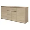 Image de BETTY Buffet bas contemporain decor chene - L 185 cm