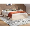 Image de Lit avec rangements 140 x 190 cm - 2 tiroirs et 1 niche - Coloris : Naturel - PABLO