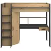 Image de Lit mezzanine avec bureau et rangements 90x200 cm - heavy 2380LSUR