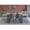 Image de Table A Manger - Rectangulaire - Panneaux De Particules - Industriel - Loft - L 223,9 X P 93 X H 78,6 Cm