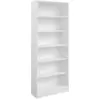 Image de Bibliothèque hobby 198cm-5 étagères-blanc 8243BIBL