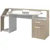 Image de Bureau gaming sylver avec éclairage led - décor chêneblanc brillant 6890STAT