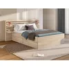 Image de Lit 160 x 200 cm avec rangements - Coloris : Naturel - TENALIA II