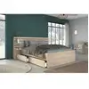Image de Escale Lit Adulte 140x190 / 200 Cm - Tete De Lit + 2 Tiroirs - Décor Chene Du Japon -