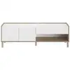 Image de Meuble tv - morphos - décor blanc chene - 150 x 47,3 x 40 cm - 0400BATV
