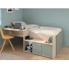 Image de Lit combiné 90 x 190/200 cm - Coloris : Naturel et vert - MIVONA
