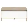 Image de Table basse - rectangulaire - décor blanc chene - dessus relevable - 4 pieds - 100,8 x 43,6 x 50 cm MORPHOS0400TABA