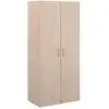 Image de Armoire de chambre - easy life - chêne - 2 portes - 80,2 x 180 x 49,7 -