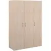 Image de Armoire De Chambre - Easy Life - Chene - 3 Portes - 120,2 X 180 X 49,7 -