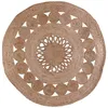 Image de Tapis rond jute ajouré 90 cm