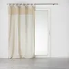 Image de Rideau à passants 140x240 uni top macramé Samaya polycoton
