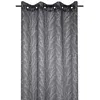 Image de Voilage à oeillets 140x260 cm Eulalie anthracite