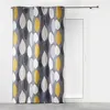 Image de Rideau à oeillets 140x240 cm Leafy jaune coton