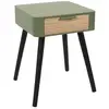 Image de Table de chevet 1 tiroir vert kaki