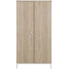 Image de Armoire De Chambre Enfant - Panneaux De Particules - Marron - 2 Portes