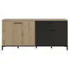 Image de Enfilade - trust - chene noir - 4 portes - 1 tiroir - gami 1J0J500