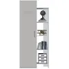 Image de Bibliothèque UGO - Colonne 1 porte 1 - Décor Gris - GAMI - L:86 P:42 H:200