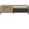 Image de Banc tv - trust - chene noir - 2 portes - 1 tiroir - 140 x 40 x 47 cm - gami 1J0J332