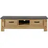 Image de Meuble TV BROCELIANDE coloris ch ne clair/ gris b ton