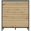 Image de Commode 4 tiroirs - Industriel - Marron - MIMIZAN - GAMI
