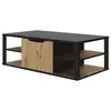 Image de Diagone table basse bar- décor noir et chene - made in france - l 110 x h 38 x p 60 cm - dakota 1E16106