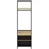 Image de DRESSING 1 TIROIR - INDUSTRIEL L.63 H.213 P.45 Décor marron - MIMIZAN - Made in France