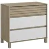 Image de Commode 3 tiroirs bois blanc 1P3J160