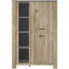 Image de Vaisselier 4 portes effet bois chêne clair