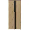 Image de Dressing 2 portes 100cm effet bois chêne beige avec amortisseurs