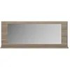 Image de Miroir tablette effet bois chêne reed finition matière