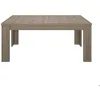 Image de Table rectangle effet bois chêne reed avec allonge