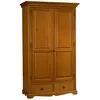 Image de Armoire Penderie Pin Miel 2 Portes de Style Ang 