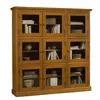 Image de Bibliothèque 9 Portes Vitrées Pin Miel