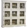 Image de Bibliothèque Blanche 9 Portes Vitrées de Style  