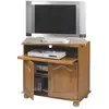 Image de Meuble tv chêne plateau pivotant et coulissant 5609AR