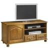 Image de Meuble Tv 60 Pouces Chêne Rustique 1 Porte 2 Tiroirs L 133.6 H 60.7 P 46 Cm