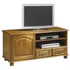 Image de Meuble tv 60 pouces chêne rustique 1 porte 2 tiroirs l 133.6 h 60.7 p 46 cm 5639AR