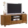 Image de Meuble Tv 70 Pouces Chêne 2 Portes 2 Tiroirs 6 Niches L 158.8 H 60.3 P 46 Cm