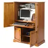 Image de Armoire Informatique 4 Portes Merisier